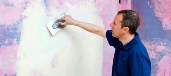 Do-it-yourself wall putty for wallpaper