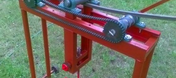 do-it-yourself pipe bender for a profile tube