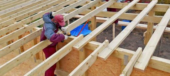 Do-it-yourself shed roof step by step