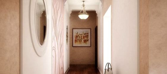 Corridor lighting in the apartment: photo