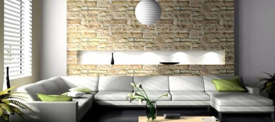 Decorative bricks for interior decoration