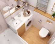 Bathroom: photo and design for a small bath