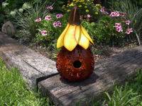 Pumpkin birdhouse