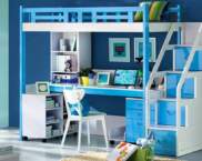 Loft bed with a working area for a teenager