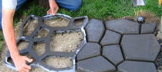 DIY paving slabs