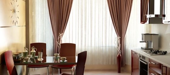 Modern curtains for the kitchen 2017-2018