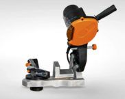 Chainsaw chain sharpening machine