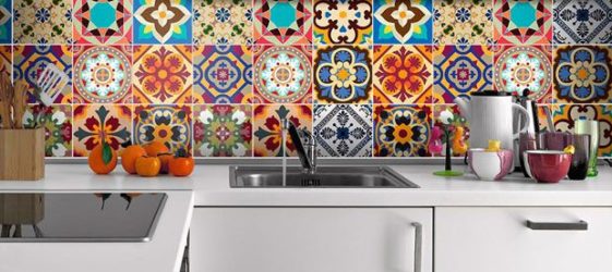 Kitchen tile for apron