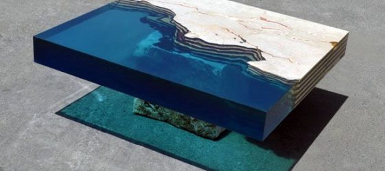 Epoxy resin table