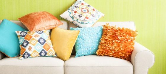 DIY decorative pillows: photo