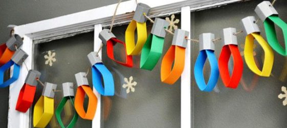 DIY garlands for the new year: photo