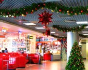 Christmas decoration of shops and shopping centers