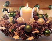 DIY Christmas candlestick