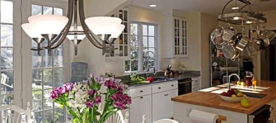 Chandeliers for the kitchen: types, choice