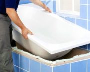 Acrylic bath liner