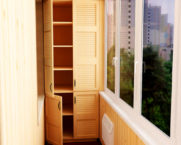 Wardrobe on the balcony