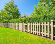 Fence height between adjacent areas