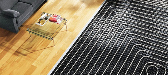 Underfloor heating installation