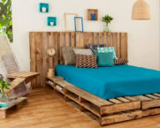 DIY pallet bed: step by step, photo