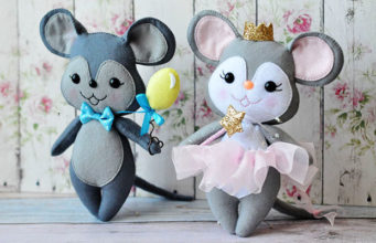 Do-it-yourself mouse New Year symbol